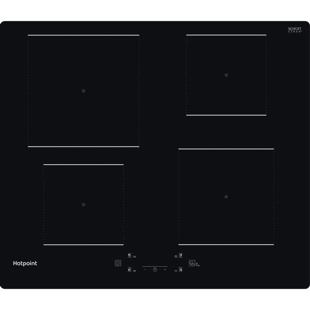 59cm 4 Zone Induction Hob Black - Hotpoint TQ 1460S NE - Naamaste London Homewares - 1