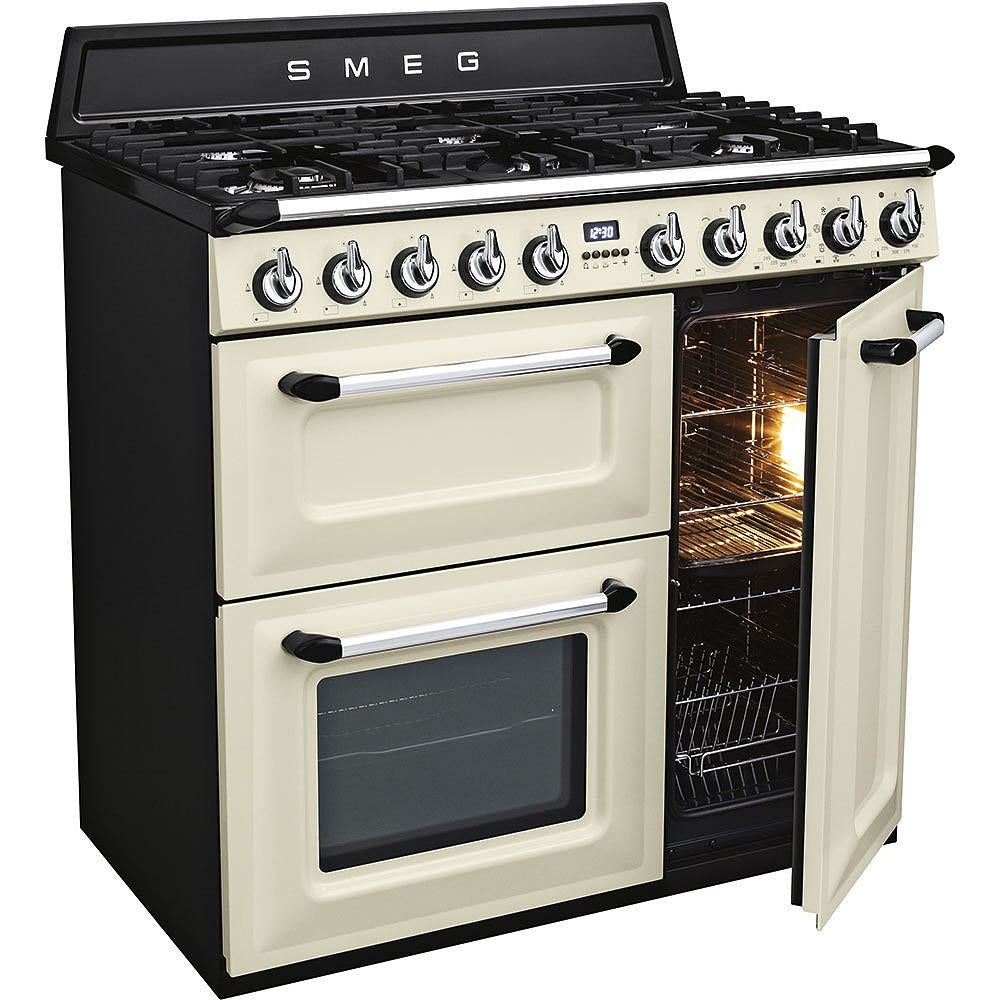 Smeg TR93P Victoria 90cm Dual Fuel Range Cooker - product image 3