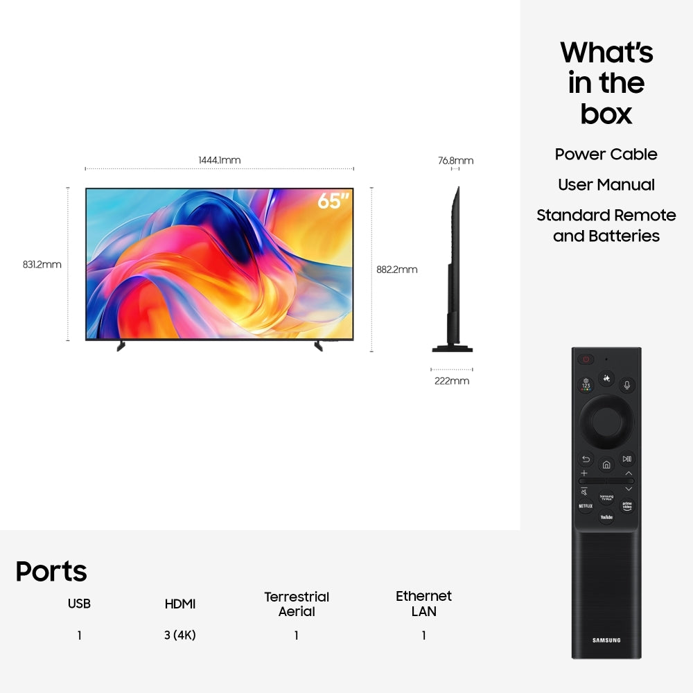 Samsung UE65M70HAKXXU 65" Mini LED Smart Television - product image 6