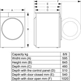 Hisense WD3S8043BW3 Washer Dryer - product image 6