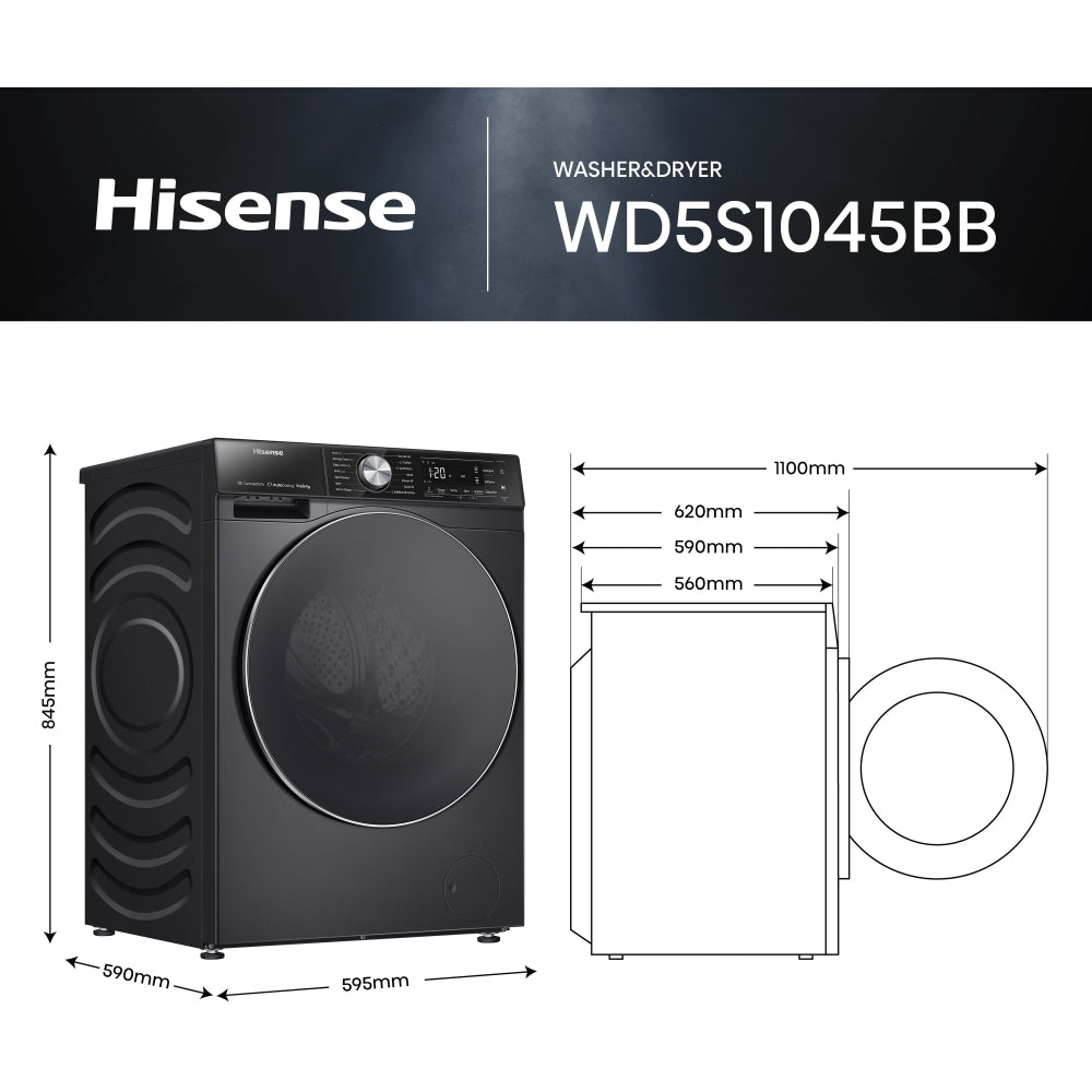 Hisense WD5S1045BB Washer Dryer - product image 20