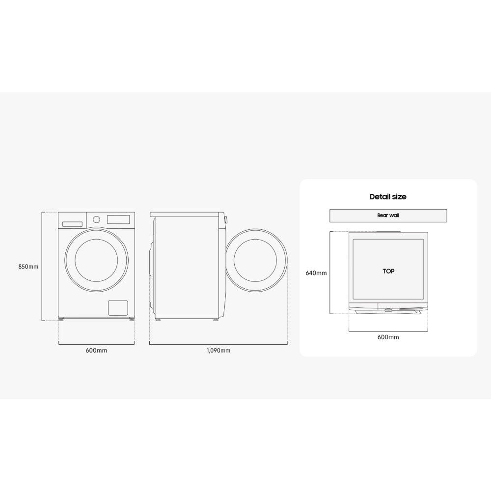 Samsung WD90DG5B15BEEU Series 5 Washer Dryer - product image 11