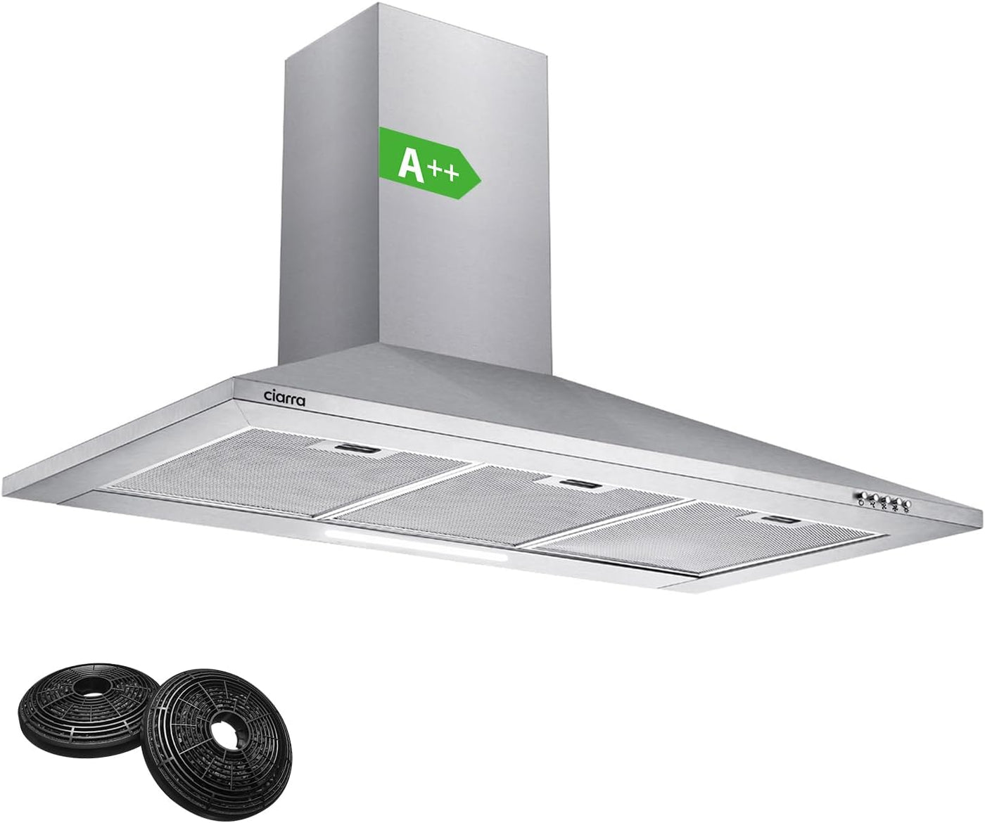 CIARRA 90cm  Cooker Hoods 900mm CBCS9201  Stainless Steel Cooker Hood – A++