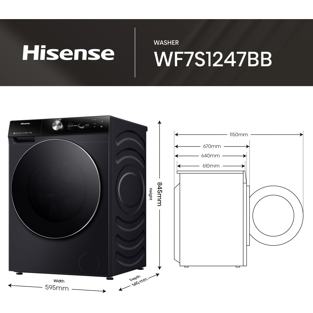 Hisense WF7S1247BB Washing Machine - product image 32