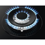 60cm 4 Burner Zanussi Gas Hob Black on Glass - ZGGN645K - Naamaste London Homewares - 5