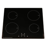 SIA 60cm Black Built-in Double Oven, 4 Zone Induction Hob & Chimney Cooker Hood - London Houseware - 9