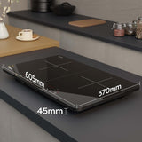 CIARRA 2800W Double Induction Hob – Touch Control, 9 Levels CUTIH2