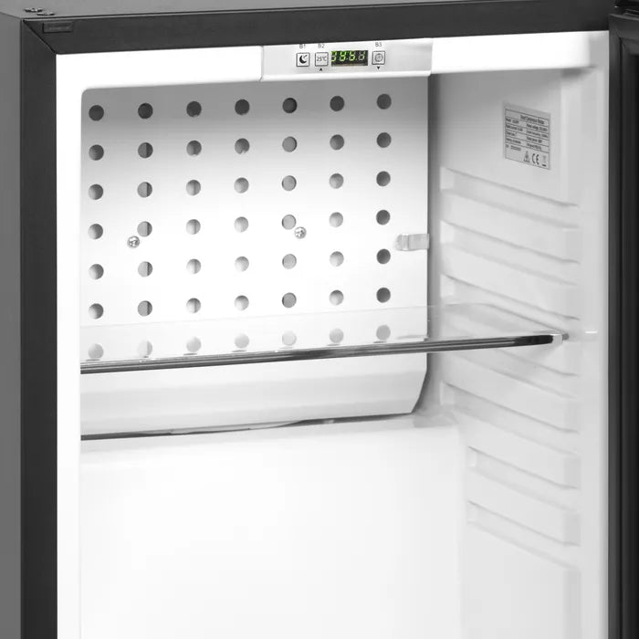 Tefcold TM35GC Black Double Glass Door Mini Bar Fridge – 35L Capacity