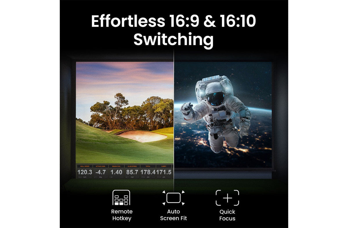 DLP 4K UHD HDR Short Throw Golf Simulator Projector