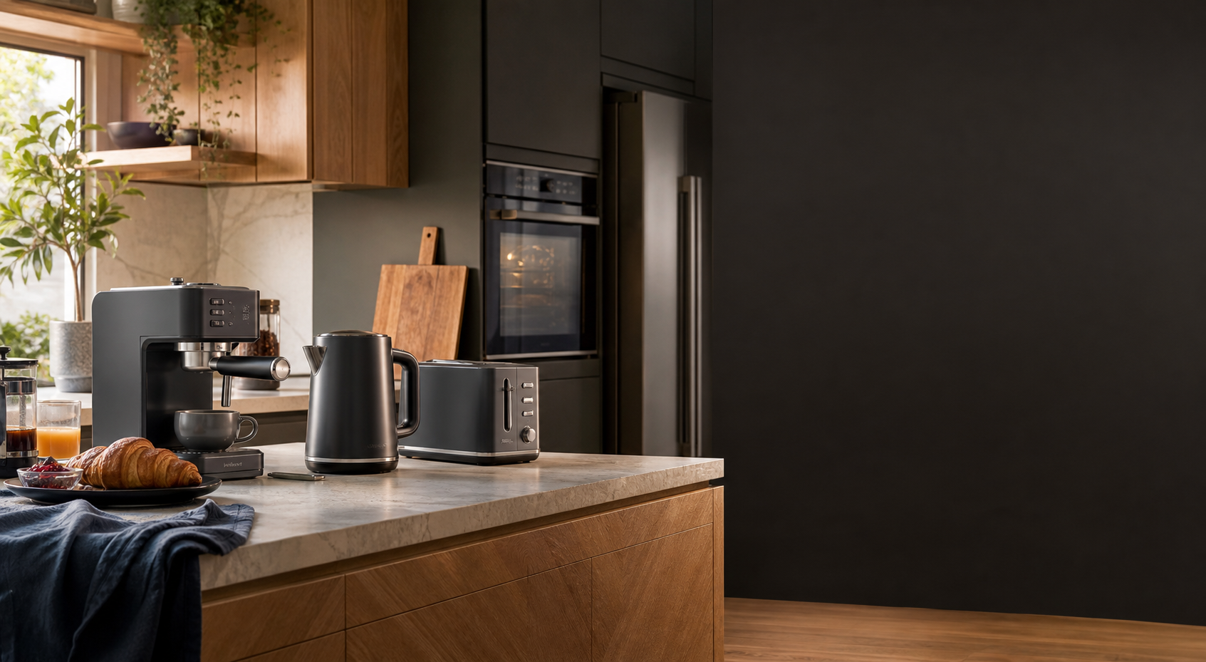 Contemporary kitchen appliances